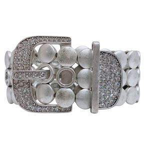 Premier Designs vintage Belt/Buckle w/rhinestones Bracelet statement Chunky